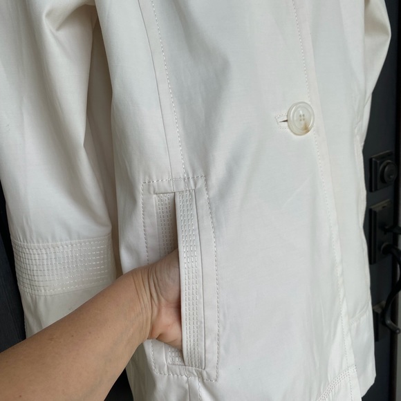 Donatella Ivory Pea Coat Style XL 🌿 D8 - Picture 9 of 15